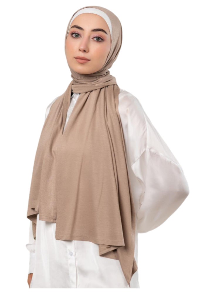 Women's Pure Cotton Soft Jersey Hijab - Premium Breathable Fabric & Full Coverage - Multi Colors - Image 1